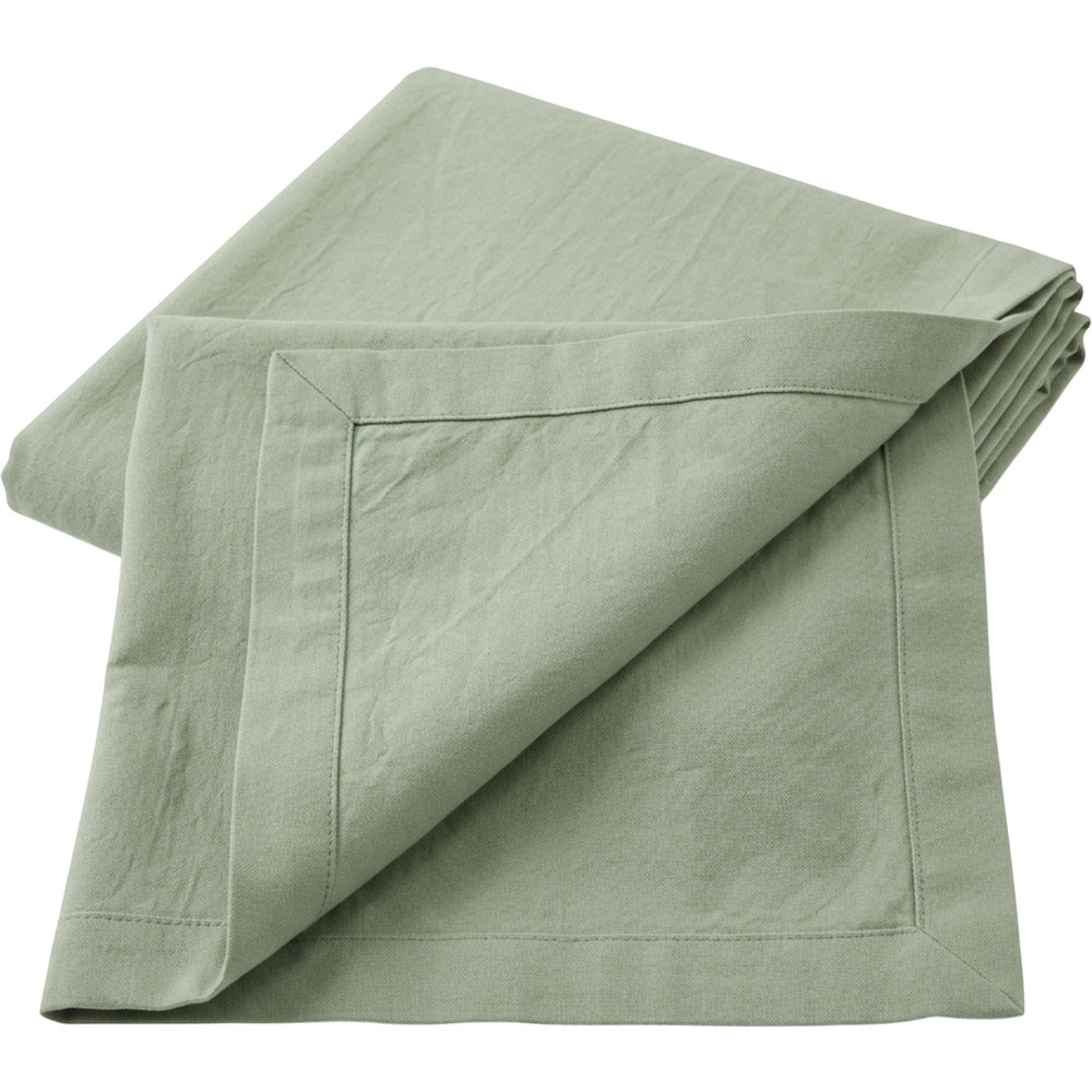Motovexa Washed Cotton Rectangular Tablecloth 140 x 220 cm Sage - Product view